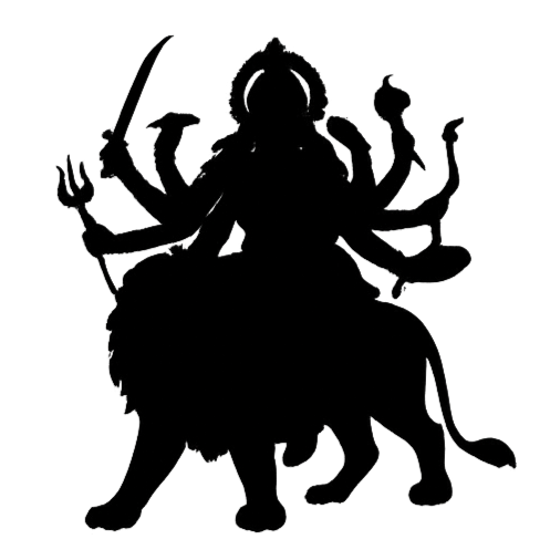 Durga Mata silhouette