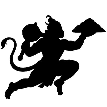 Hanuman silhouette