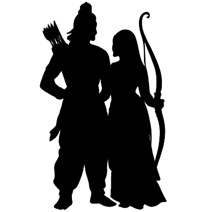Rama & Sita silhouette