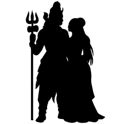 Shiva & Parvati silhouette